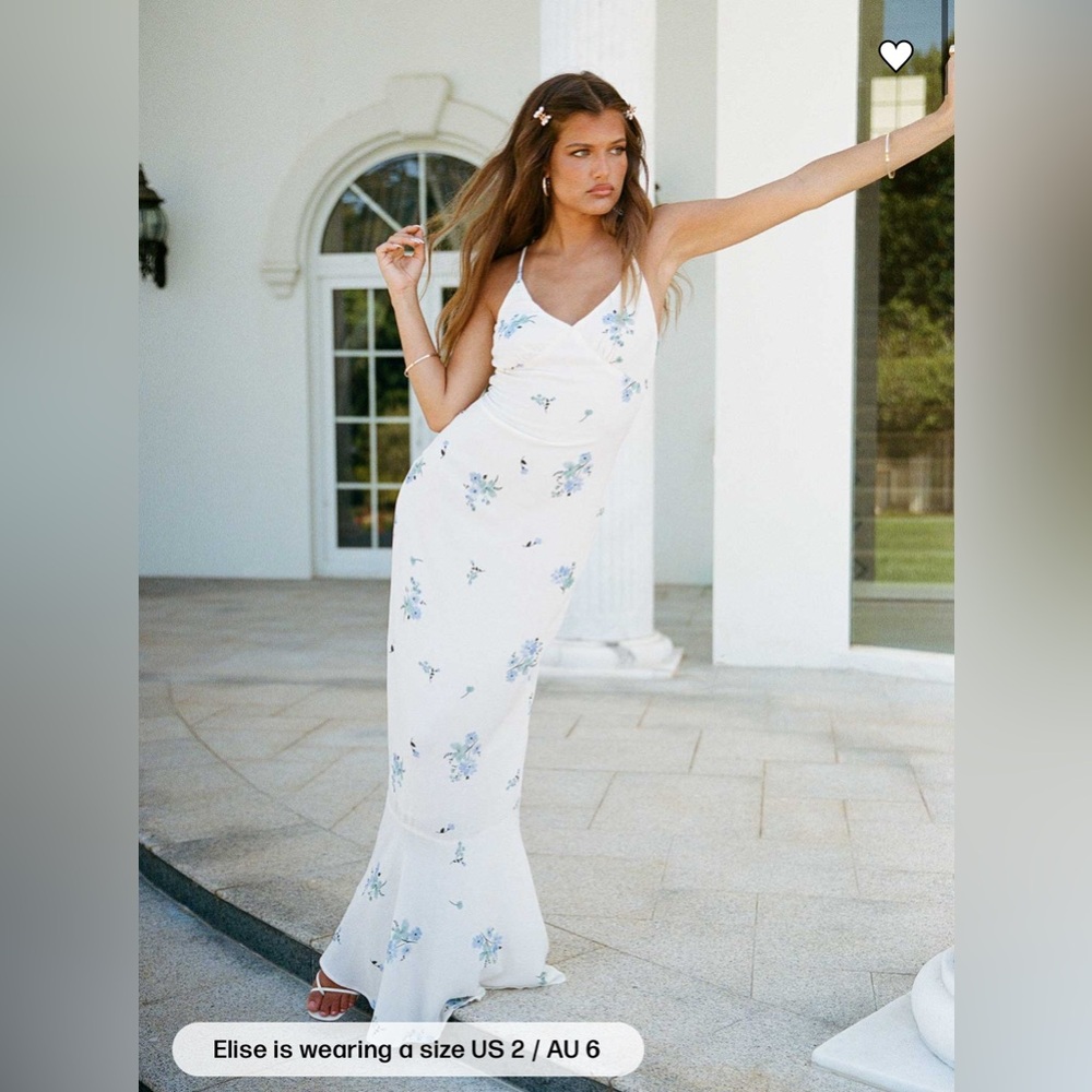 Princess Polly Sing Along White maxi dress